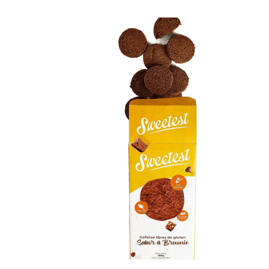 GALLETA SWEETEST COOKIE SABOR A BROWNIE 150 G