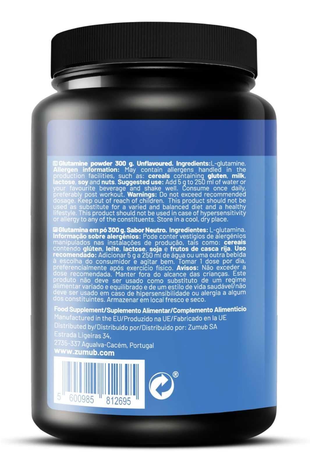 Zumub Glutamina 300 g Aminoácido