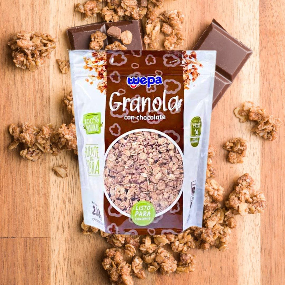 GRANOLA CHOCOLATE BOLSA WEPA DOYPACK 200G