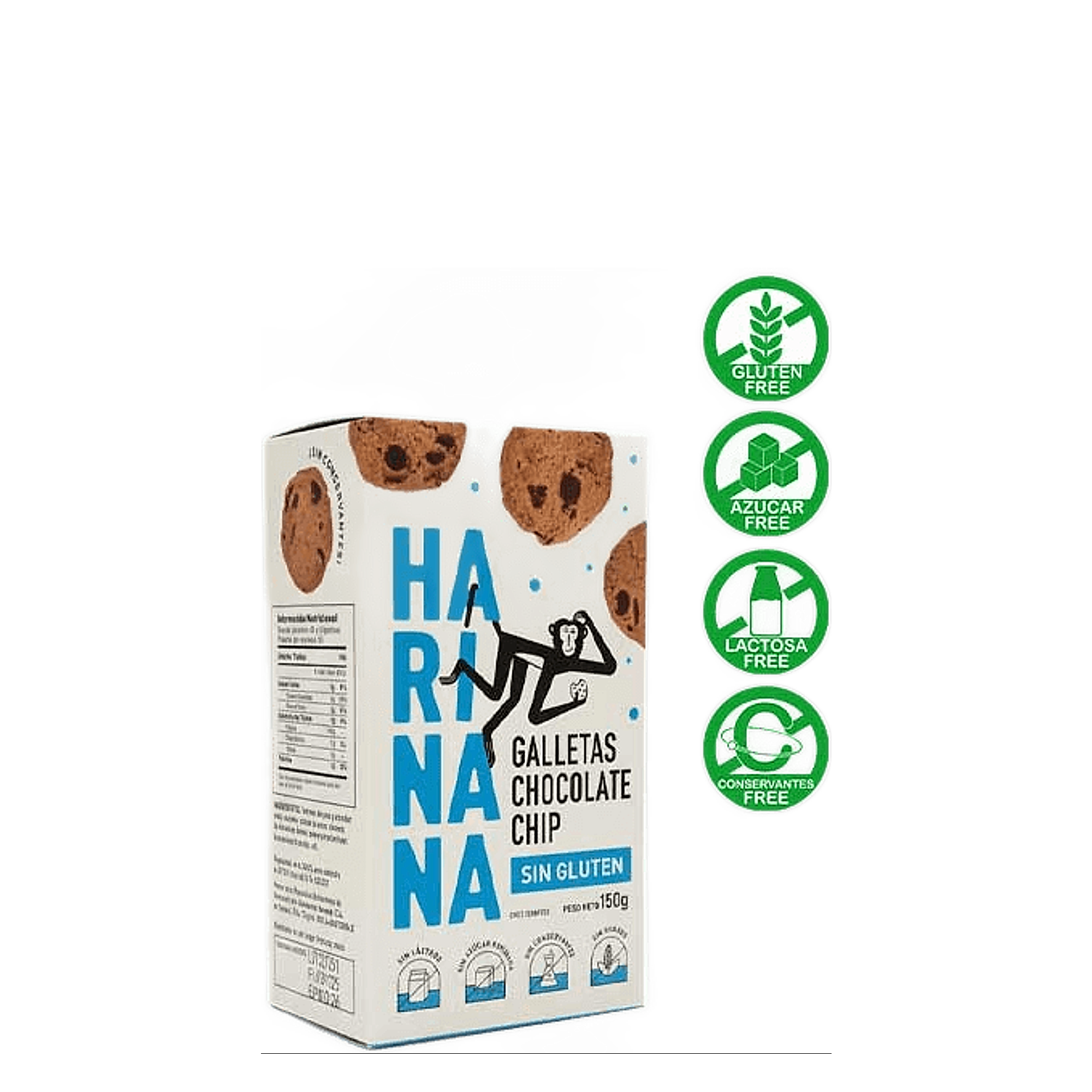 HARINANA Galletas Chocolate Chip - Sin Gluten