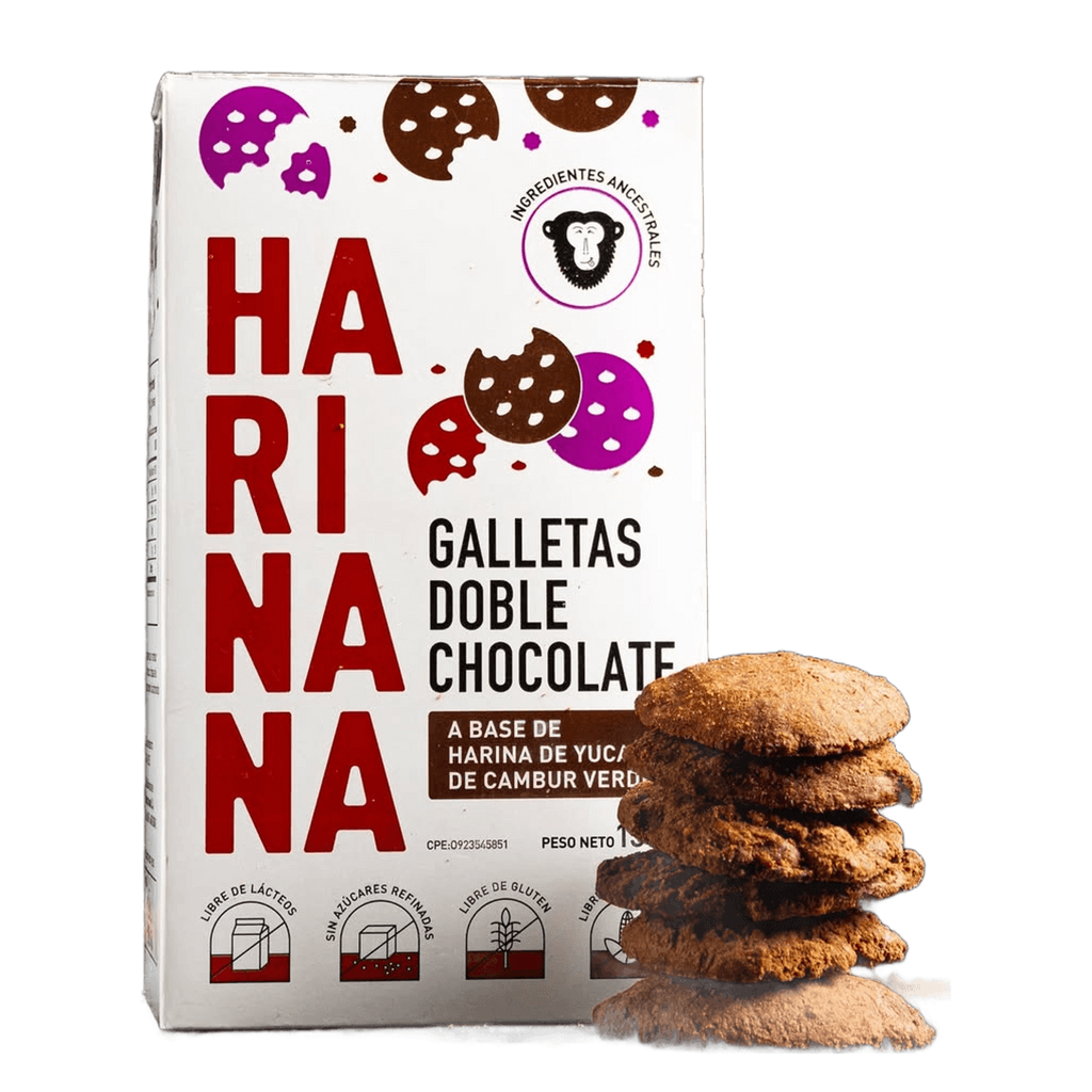 HARINANA Galletas Doble Chocolate - Sin Gluten