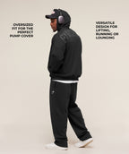 Gymshark Power Zip Up Hoodie - Black/Asphalt Grey