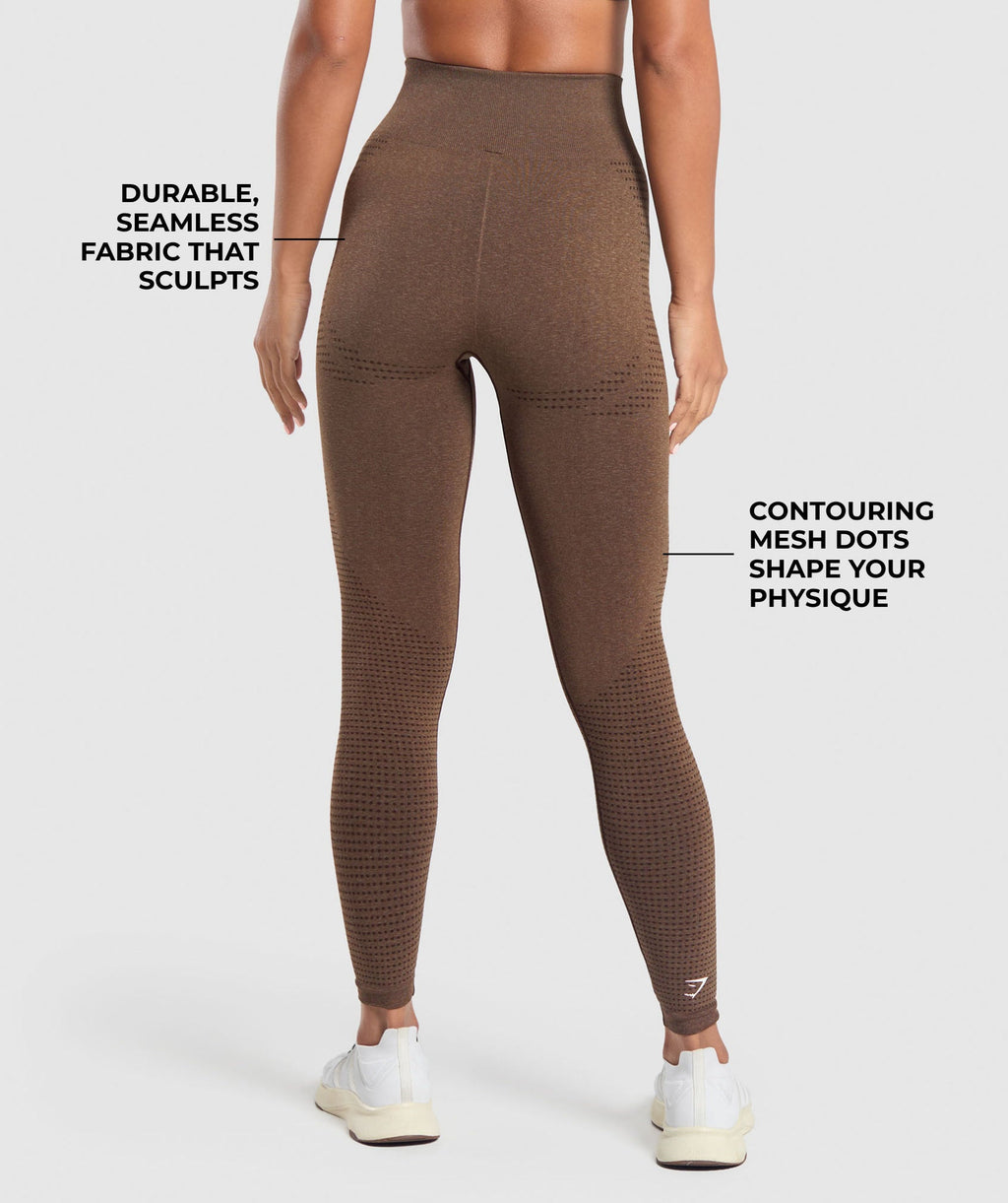 Gymshark Vital Seamless 2.0 Leggings - Espresso Marl