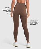 Gymshark Vital Seamless 2.0 Leggings - Espresso Marl