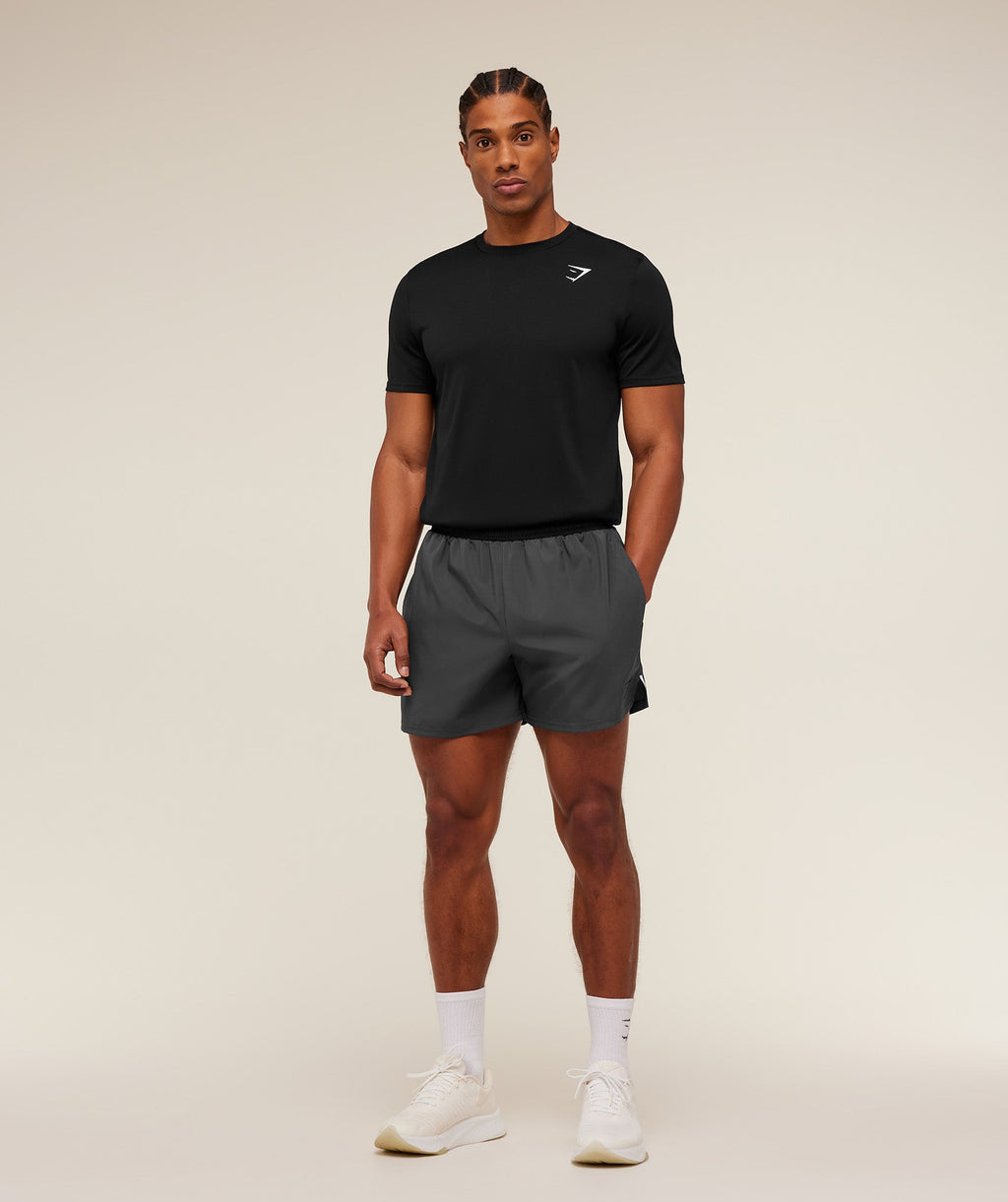 Gymshark Arrival Contrast Shorts - Grey/Black
