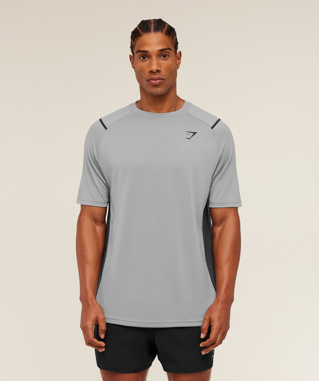 Gymshark Arrival Contrast T-Shirt - Smokey Grey / Grey
