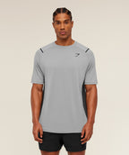 Gymshark Arrival Contrast T-Shirt - Smokey Grey / Grey