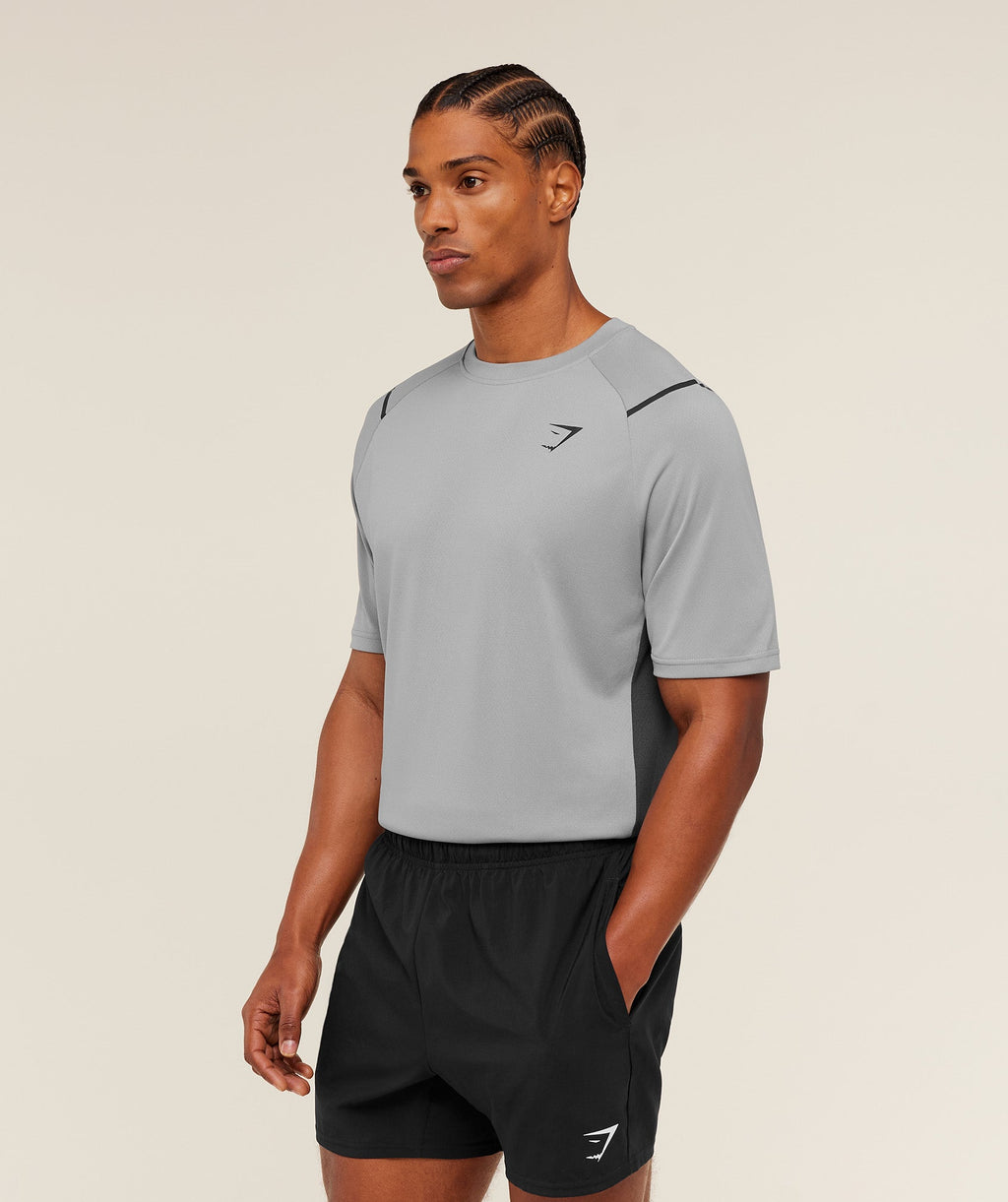 Gymshark Arrival Contrast T-Shirt - Smokey Grey / Grey