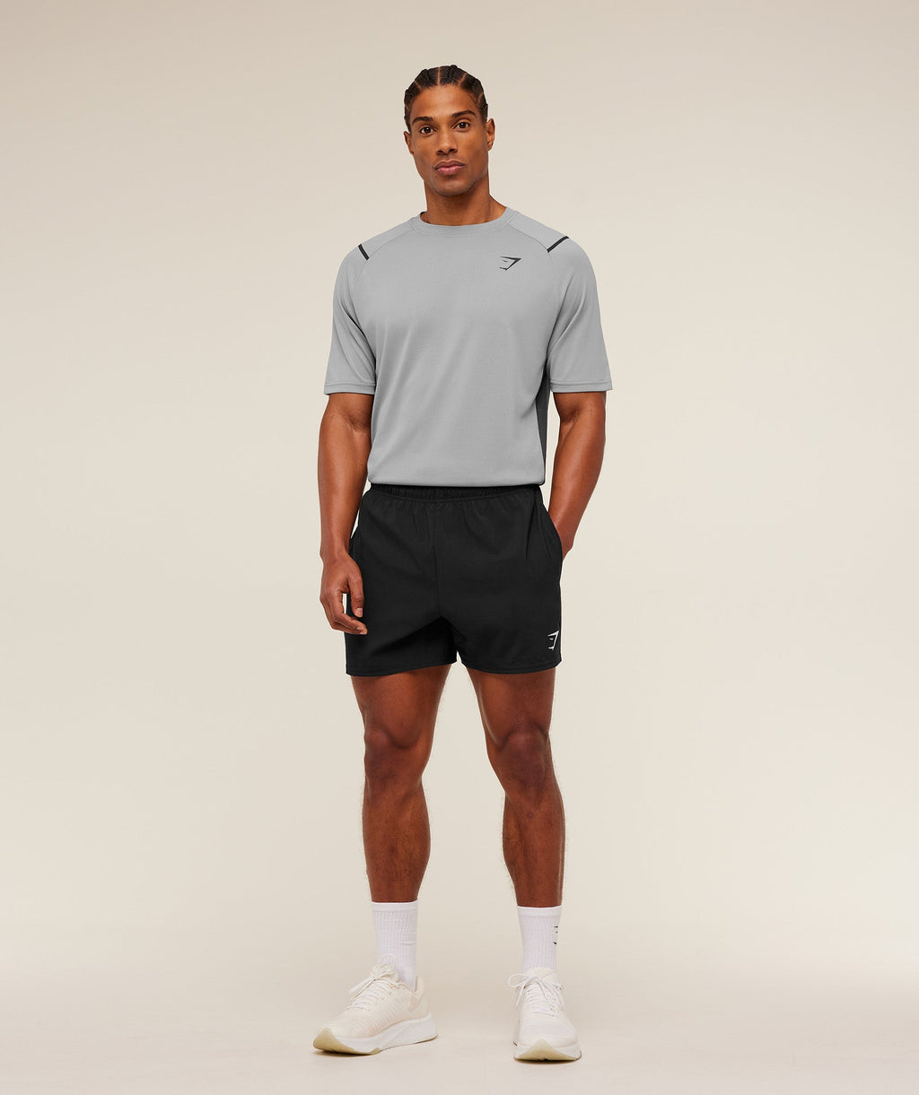 Gymshark Arrival Contrast T-Shirt - Smokey Grey / Grey