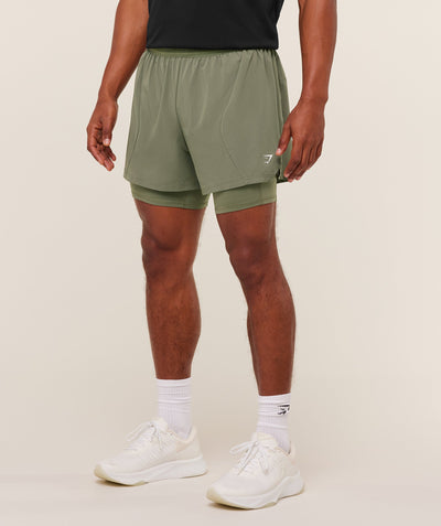 Gymshark Running 4" 2in1 Shorts