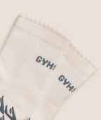 Gymshark Frill Pilates Midi Sock – Soft White/Iron Blue