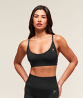 Gymshark Everyday Seamless Racerback Sports Bra - Black