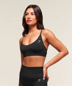 Gymshark Everyday Seamless Racerback Sports Bra - Black