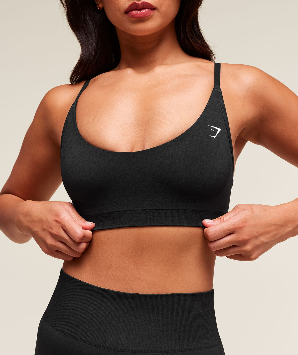 Gymshark Everyday Seamless Racerback Sports Bra - Black