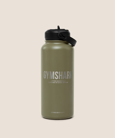 Gymshark Metal Insulated Straw Bottle 1L