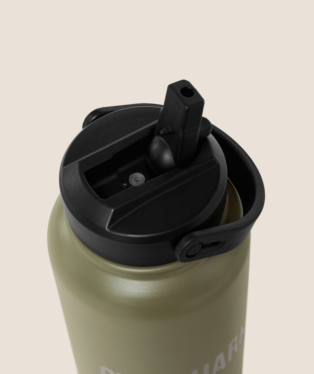 Gymshark Metal Insulated Straw Bottle 1L
