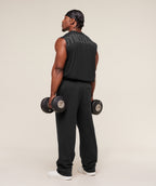 Gymshark Power Cut Off Tank – Black/Asphalt Grey