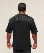 Gymshark Power T-Shirt - Black/Asphalt Grey