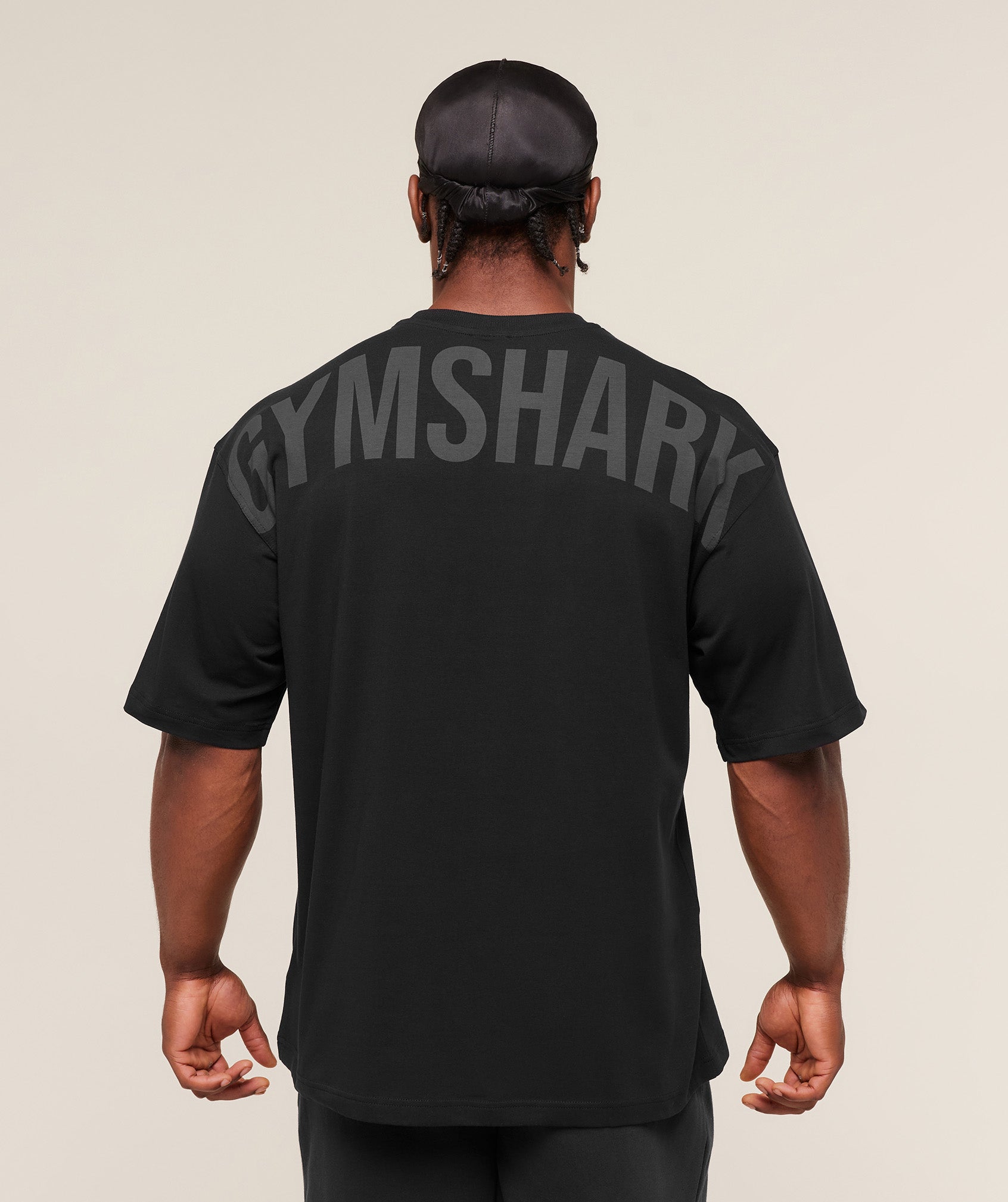 Gymshark Power T-Shirt - Black/Asphalt Grey