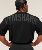 Gymshark Power T-Shirt - Black/Asphalt Grey