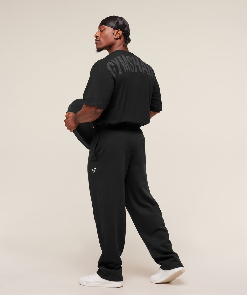 Gymshark Power T-Shirt - Black/Asphalt Grey