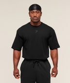 Gymshark Power T-Shirt - Black/Asphalt Grey
