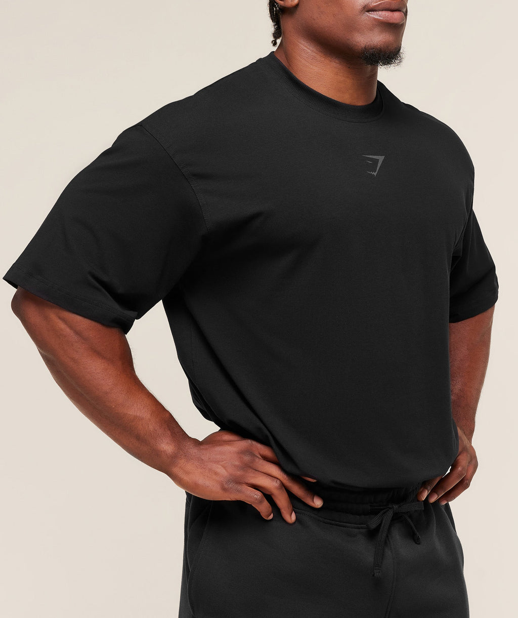 Gymshark Power T-Shirt - Black/Asphalt Grey