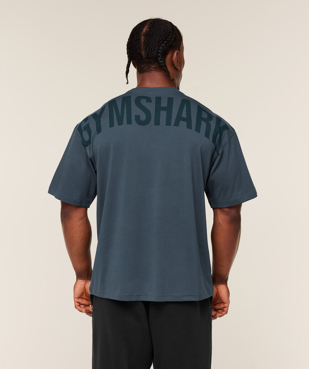 Gymshark Power T-Shirt - GS Stealth Blue