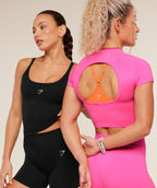 Gymshark Interval Seamless Midi Tank - Black