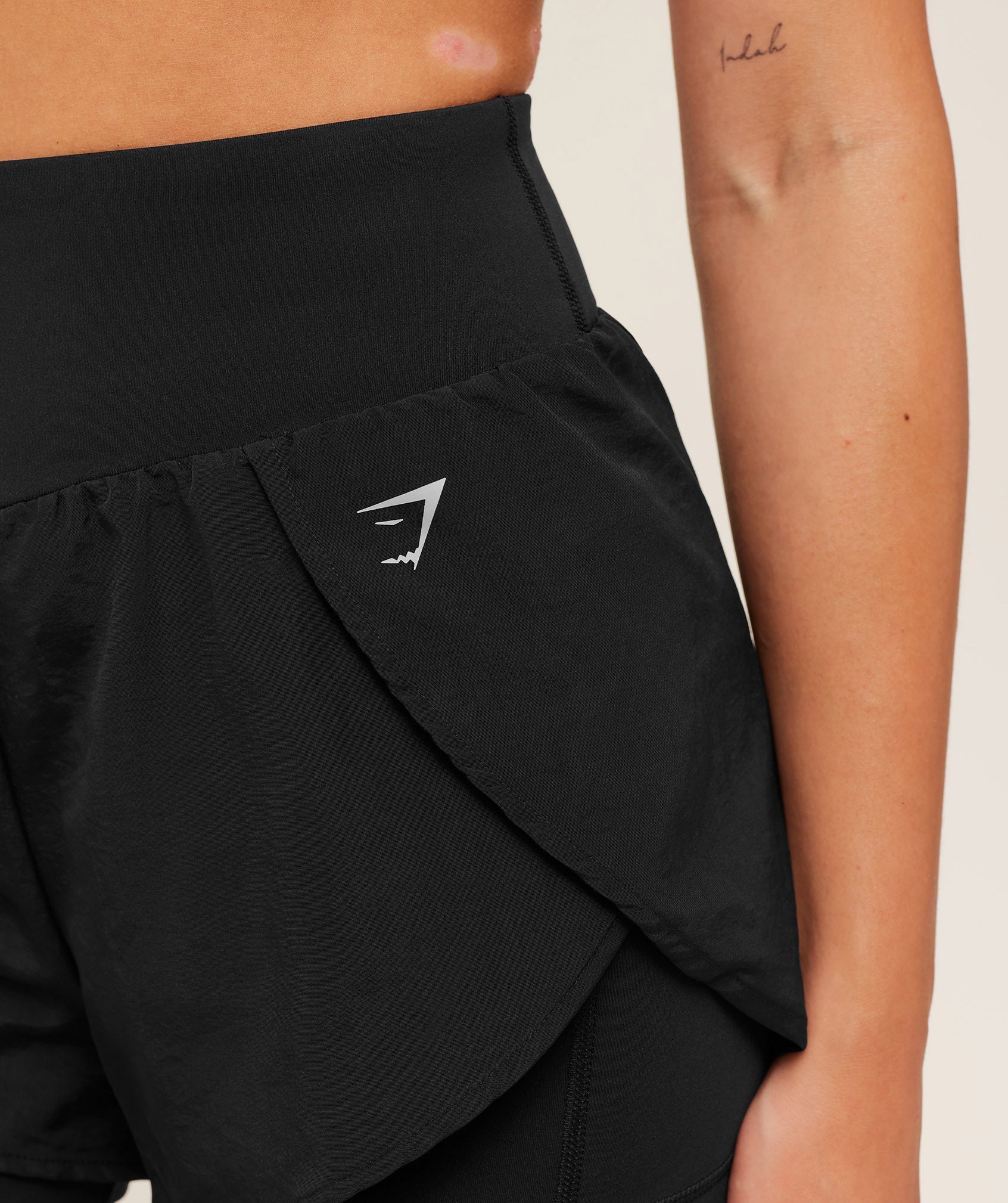 Gymshark Running 2-in-1 Shorts Black