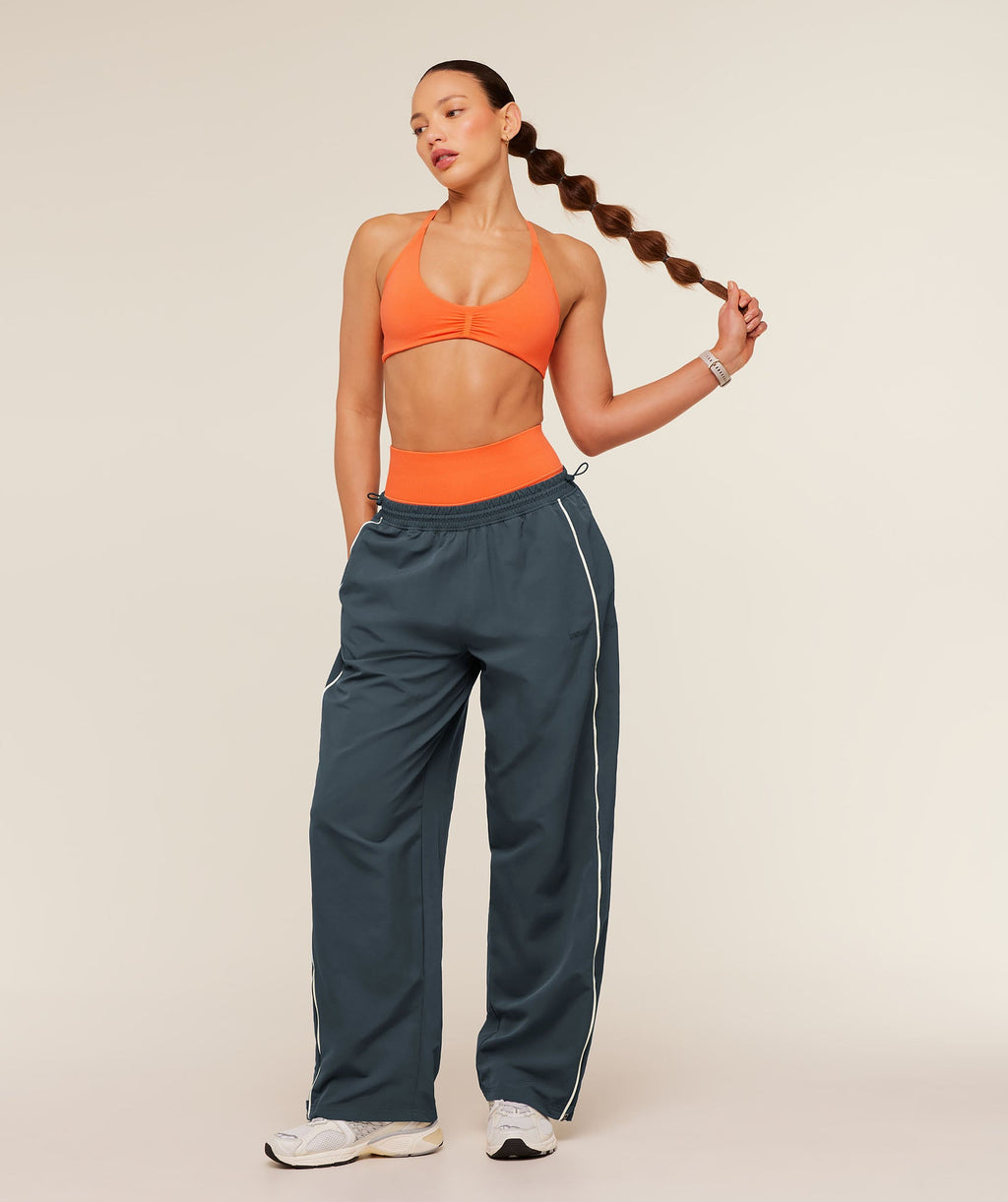 Gymshark To From Pants Stealth Blue/Soft White