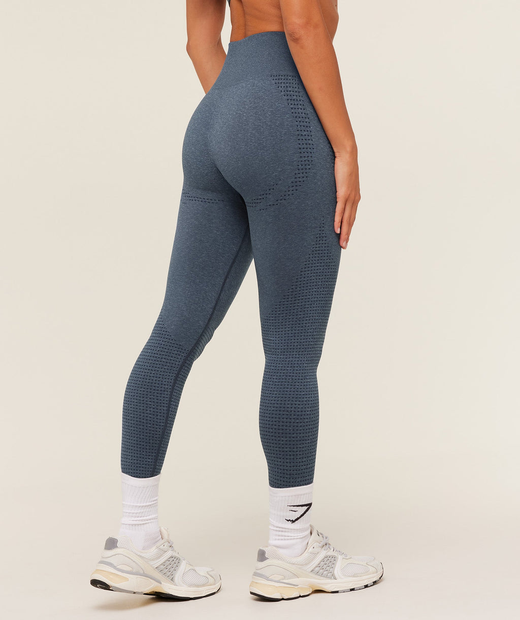 Gymshark Vital Seamless 2.0 Leggings - GS Stealth Blue/ Marl