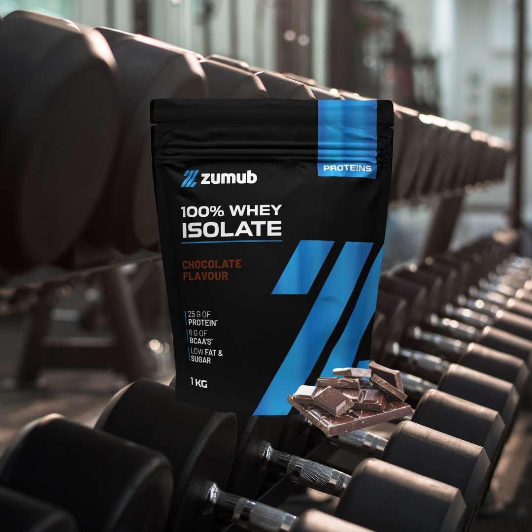 Zumub Proteína 100% Whey Aislada 1 Kg   Chocolate