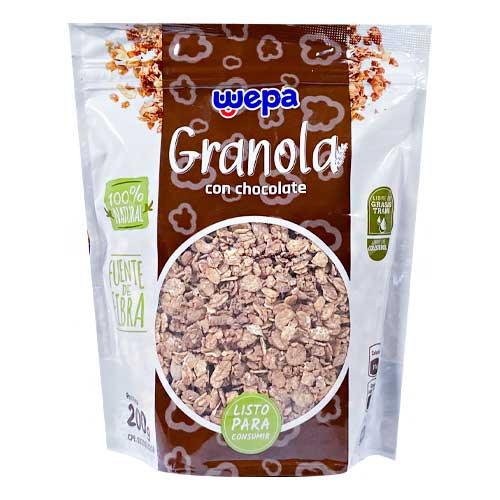 GRANOLA CHOCOLATE BOLSA DOYPACK 200G