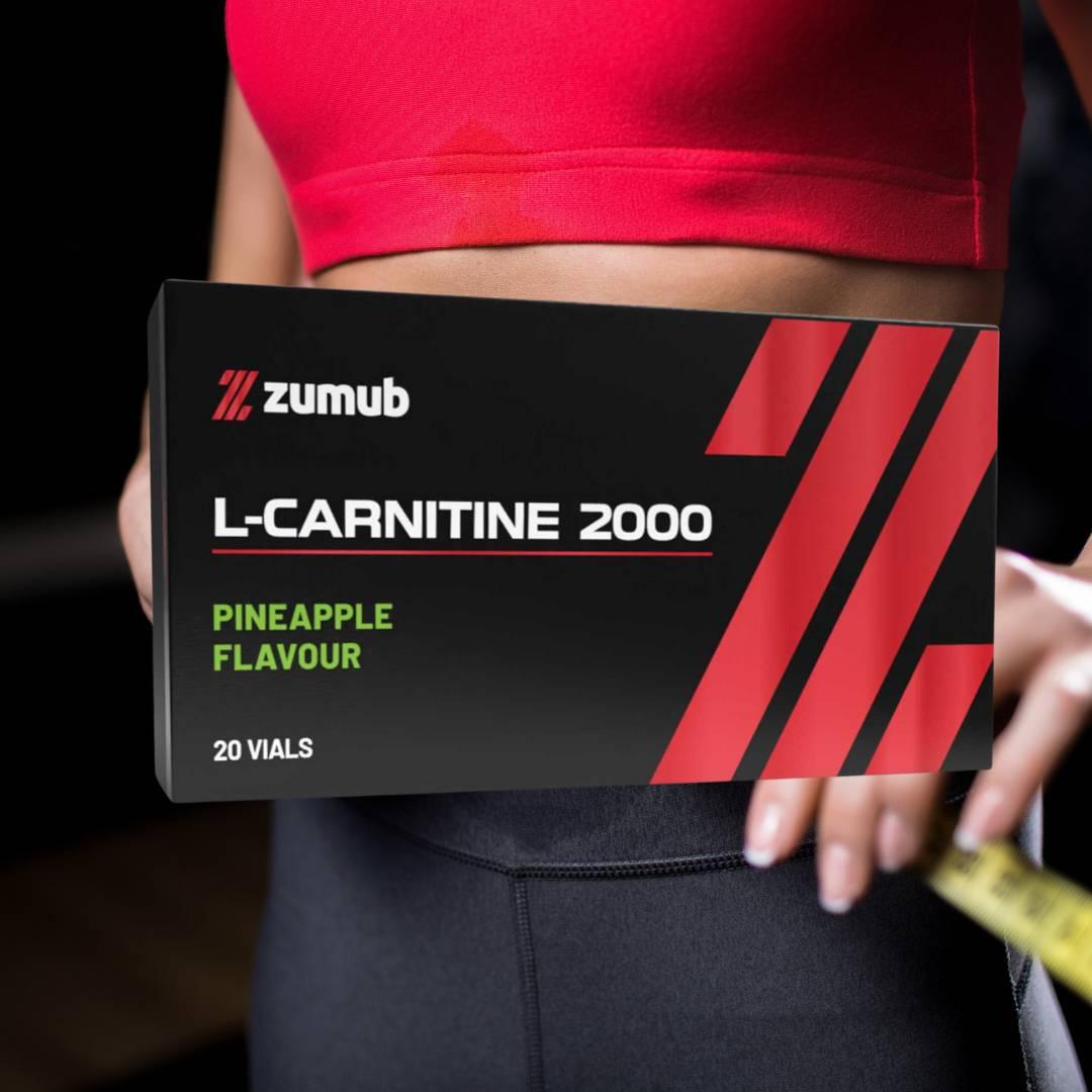 Zumub L Carnitina 2000   20 Ampollas   Piña