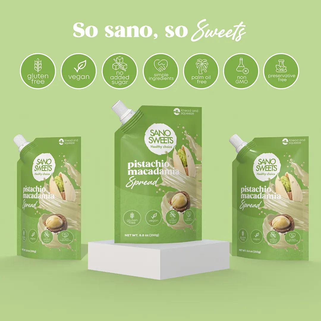 Sano Sweets   Pistacho Macadamia 250 g