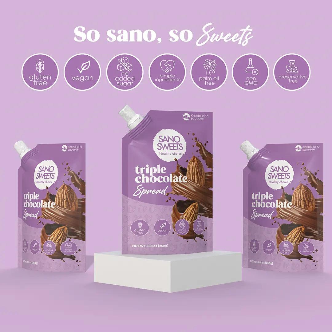 Sano Sweets   Triple chocolate 250 g