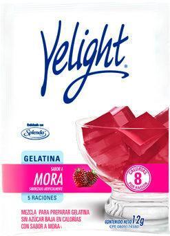 Gelatina Yelight sabor a Mora 12 g
