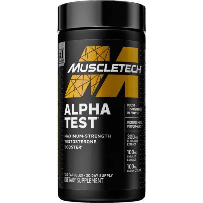 MuscleTech Pro Series ALPHA TEST   120 capsulas   Testosterona