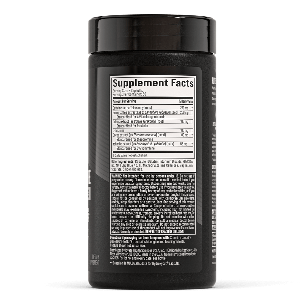 MuscleTech Hydroxycut Hardcore Elite   100 Capsulas