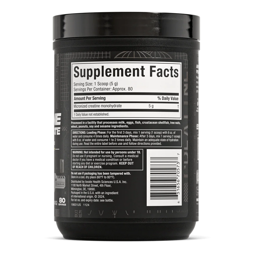 Creatina MuscleTech Platinum 100%  400 g Sin sabor