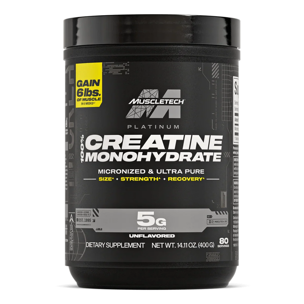Creatina MuscleTech Platinum 100%  400 g Sin sabor