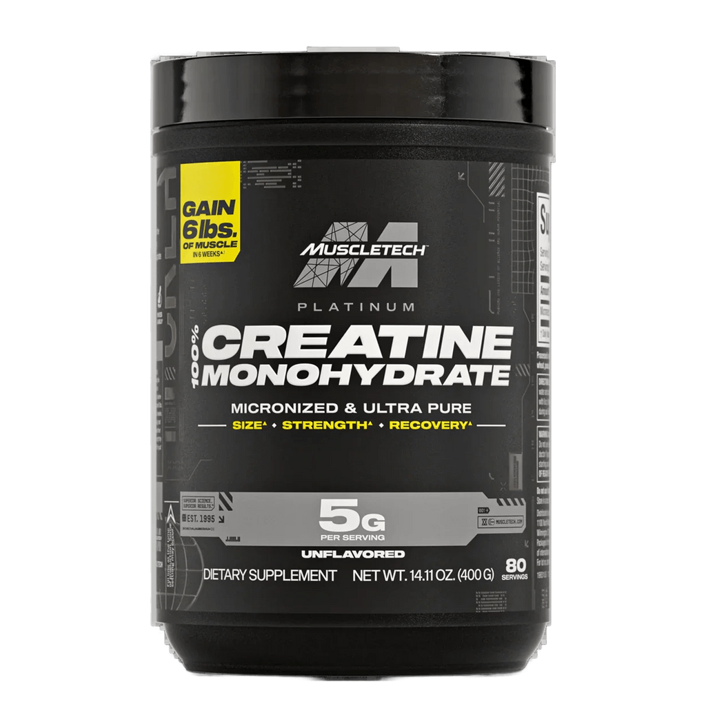 Creatina MuscleTech Platinum 100% 400 g Sin sabor