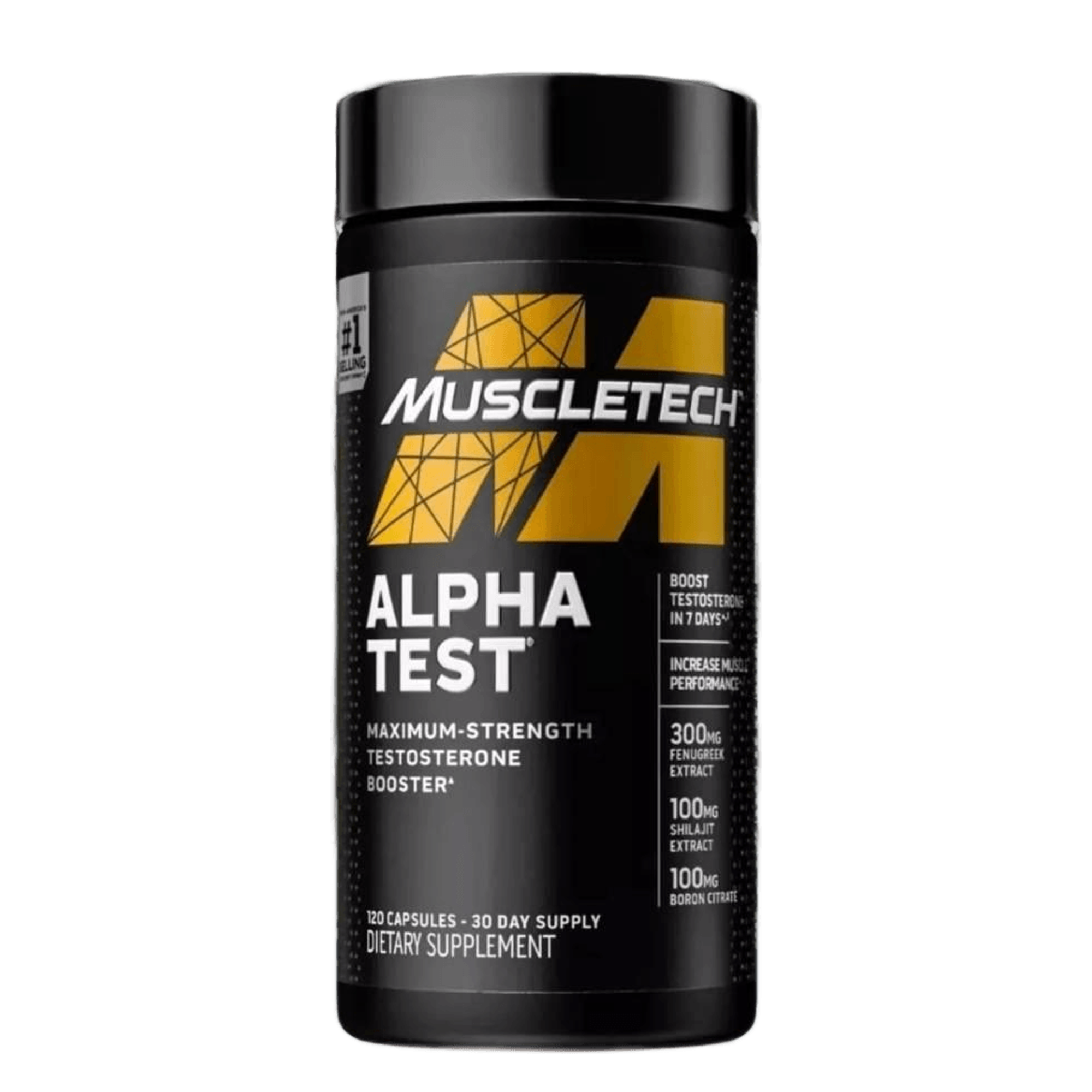 MuscleTech Pro Series ALPHA TEST 120 capsulas Testosterona