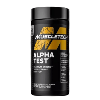MuscleTech Pro Series ALPHA TEST   120 capsulas   Testosterona