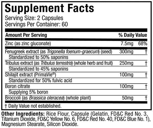 MuscleTech Pro Series ALPHA TEST   120 capsulas   Testosterona