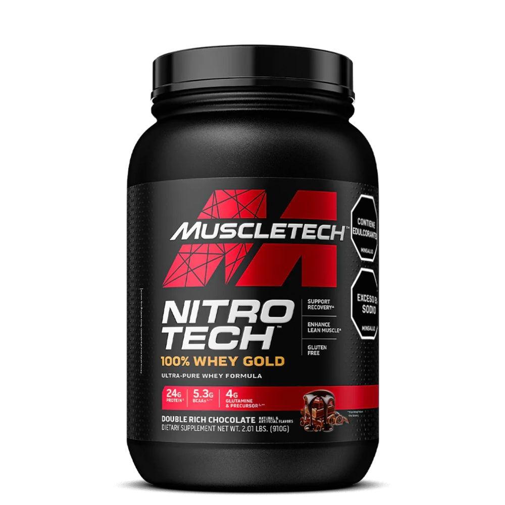 Proteina MuscleTech Nitro Tech 100% Whey Gold Double Rich Chocolate 2 lb