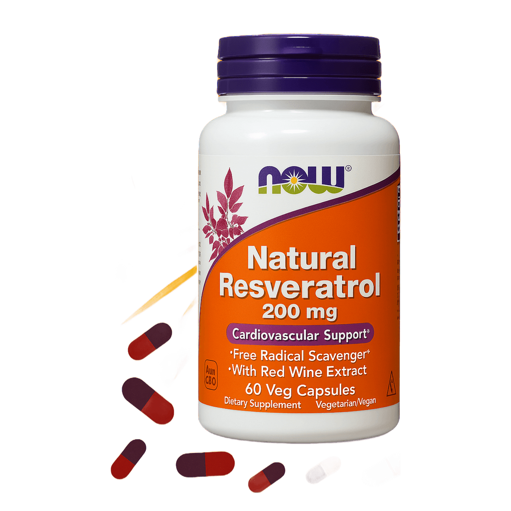 Now Natural Resveratrol 200 mg 60 caps