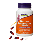 Now Natural Resveratrol 200 mg 60 caps
