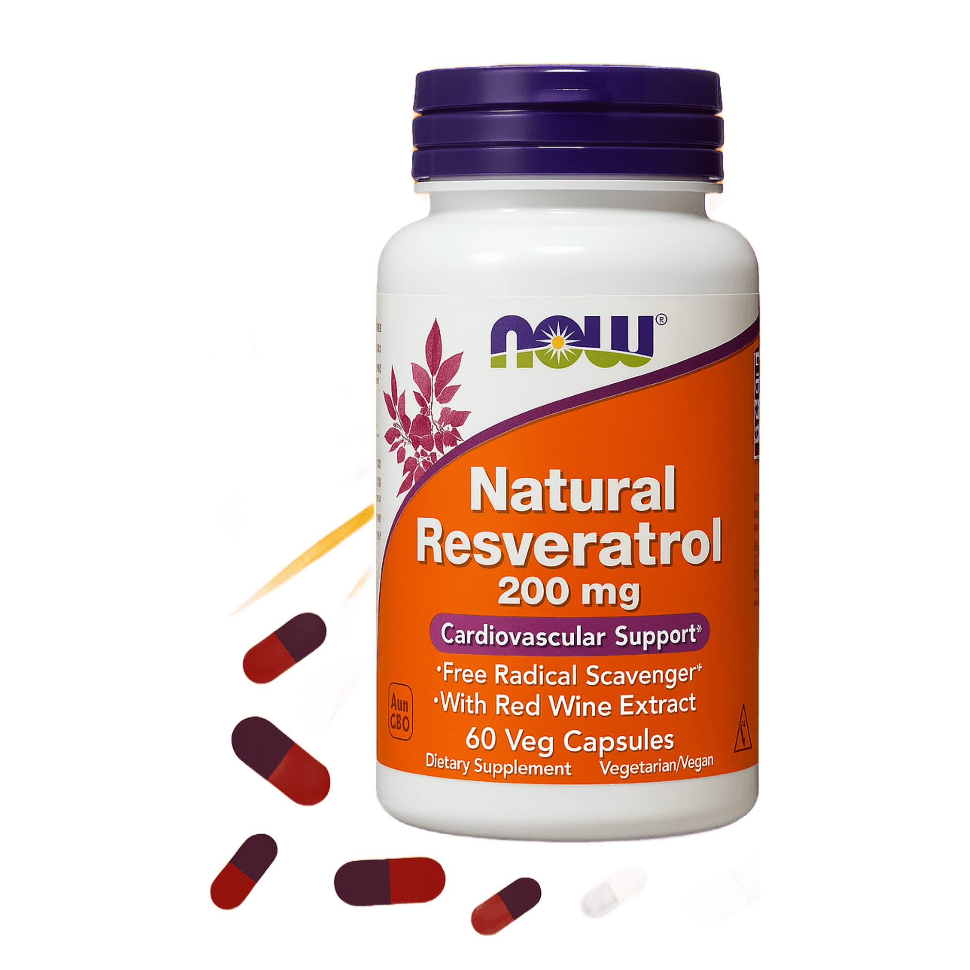 Now Natural Resveratrol 200 mg 60 caps